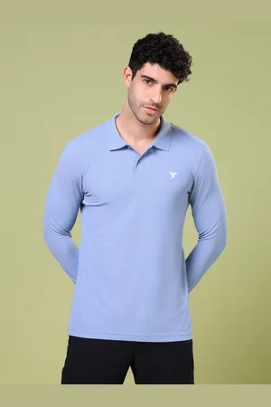 TECHNOSPORT Men Polo Collar UPF50 Slim Fit T-shirt