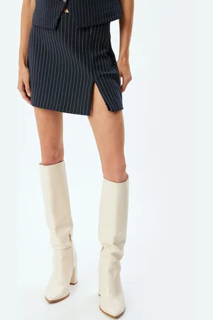 Koton Women Striped Mini Skorts