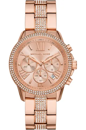 Michael Kors Women Embellished Dial & Stainless Steel Straps Analogue Watch AK_MK7505