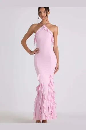 LULU & SKY Women Halter Neck Maxi Dress