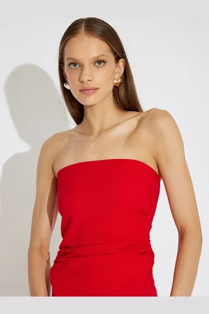 Koton Women Solid Strapless Top