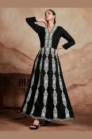 Kalini Rayon Embroidery Work Anarkali Dress