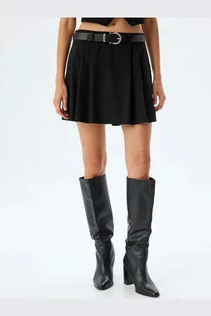 Koton Women Pleated A-Line Mini Skirt