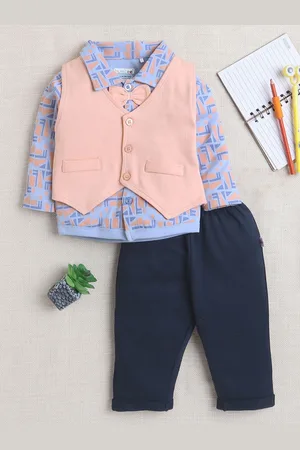 BUMZEE Boys Printed Shirt with Trousers