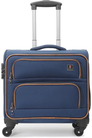 Swiss Military Textured Overnighter Soft Sided Trolley Bag- 38 cm