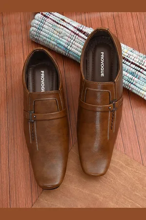 Provogue Men Textured Slip-Ons Formal Shoes