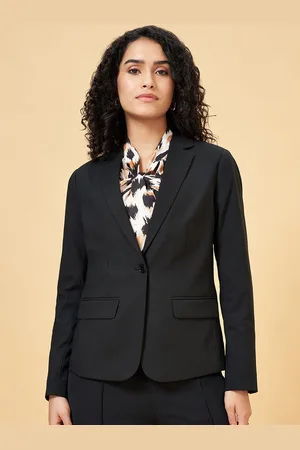 Pantaloons Slim-Fit Single-Breasted Blazer