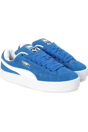 PUMA Kids Suede XL Youth Solid Leather Sneakers
