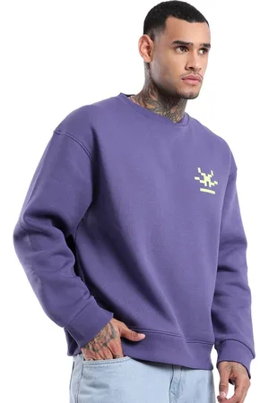 WROGN Men Cotton Graphic Printed Sweatshirt