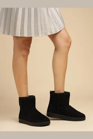 Truffle Collection Women Round Toe Kitten Heel Winter Boots