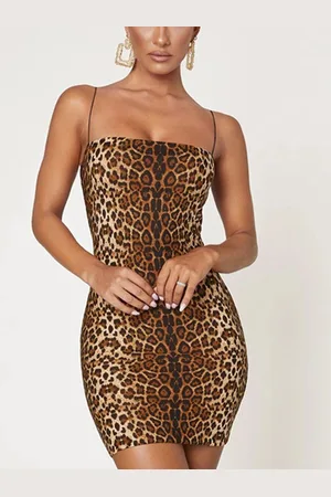 LULU & SKY Women Animal Printed Bodycon Mini Dress