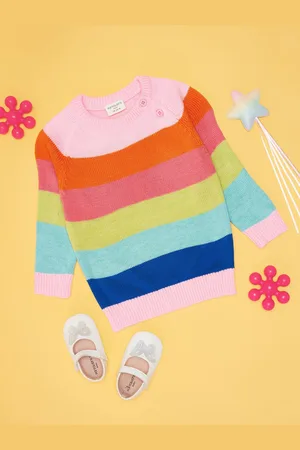 Pantaloons Girls Colourblocked Pullover