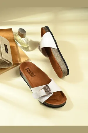 HERE&NOW Women Solid Open Toe Flats