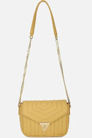 Carlton London Women Textured Structured Leather Sling Bag