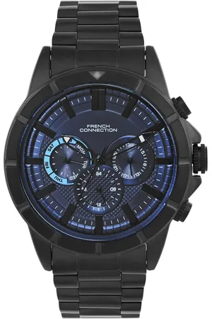 French Connection Men Dial & Stainless Steel Bracelet Style Straps Analogue Watch FCH05BM