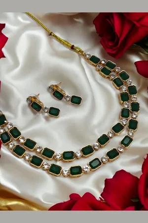 OOMPH Cubic Zirconia Stone Studded Jewellery Set