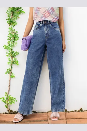DressBerry Women Streetwise Stitch High-Rise Baggy Fit Jeans