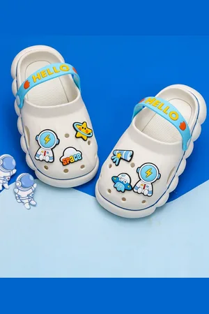 Yellow bee Boys Galactic Explorer Rubber Clogs