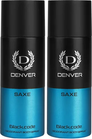 Denver Men Set of 2 Saxe Black.code Deodorant Spray - 96g (150ml) each