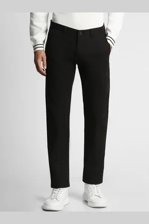 Peter England Men Slim Fit Solid Trouser