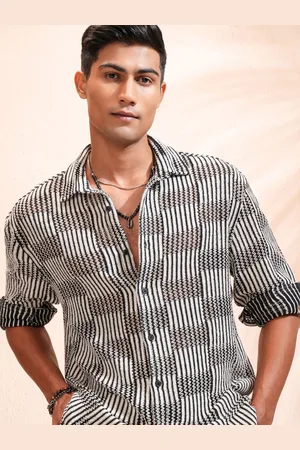 Highlander Men Crochet Relaxed Shirt