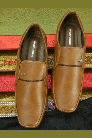 Provogue Men Round-Toe Formal Slip-Ons