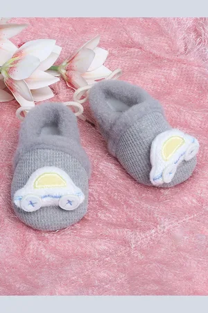Baby Moo Boys Cars Cotton Booties