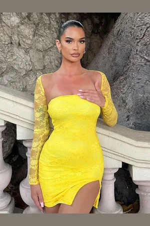 LULU & SKY Women Off-Shoulder Bodycon Dress
