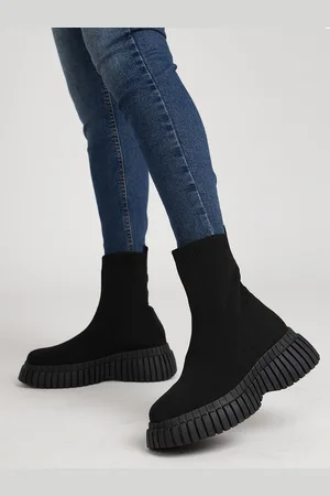 Truffle Collection Women Round Toe Kitten Heel Winter Boots