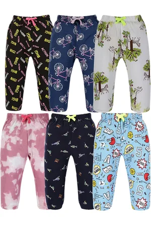 3 PIN Pack Of 6 Boys Printed Track Pants