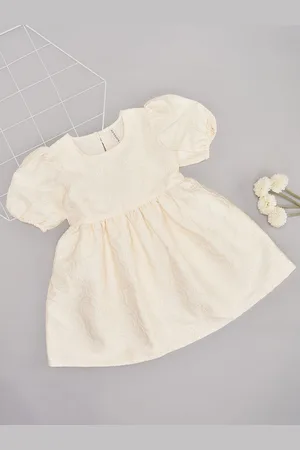 Pantaloons Girls Puff Sleeve Fit & Flare Dress