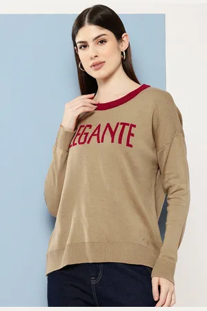 Chemistry Round Neck Typography Pullover