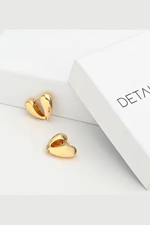 Kazo Gold-Plated Contemporary Studded Earrings