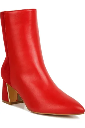 London Rag Women Block Heeled High Ankle Regular Boots