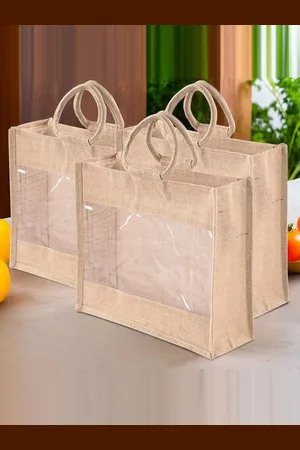 Kuber Industries Unisex Pack Of 3 Textured Shopper Tote Bags
