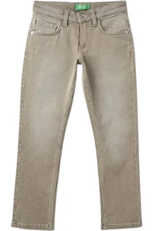 Benetton Boys Slim Fit Light Fade Cotton Jeans