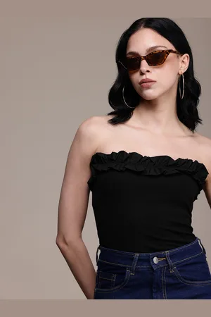Roadster The Life Co. Ruffles Strapless Tube Top