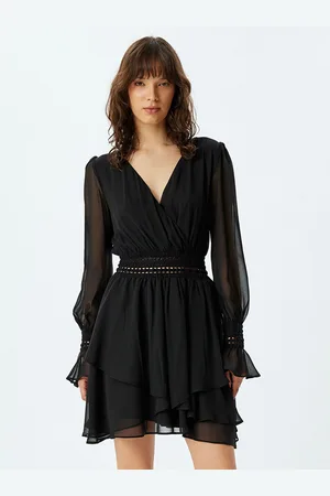 Koton Women Bell Sleeve Mini Dress