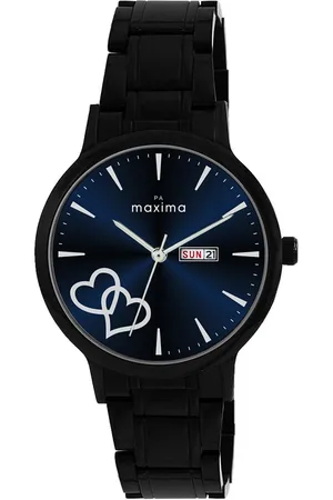 Maxima Women Printed Dial & Stainless Steel Straps Analogue Watch 67193CMLB