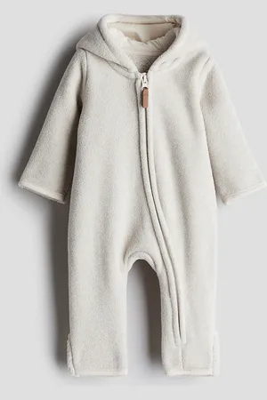 H&M Boys Hooded Fleece All-In-One Suit