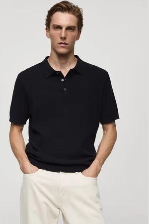 MANGO Polo Collar T-shirt