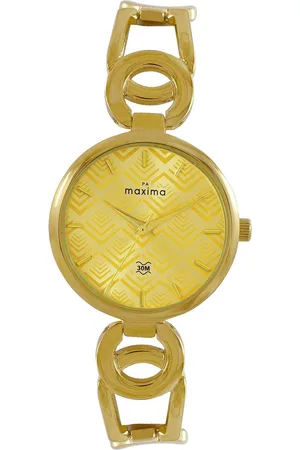 Maxima Women Patterned Dial & Straps Analogue Watch 67650BMLY