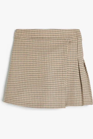 Koton Girls Checked Technology Shorts