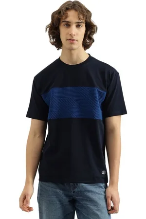 Benetton Men Colourblocked Round Neck Pure Cotton Boxy T-shirt