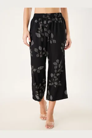 Pantaloons Women Floral Printed Flared Culottes Trousers
