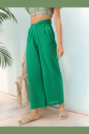 DressBerry Women Modern Monarch Asymmetric Waist Pleated Formal Trousers