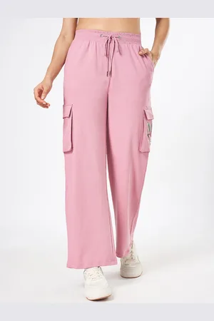 Pantaloons Women Cotton Straight Fit High-Rise Solid Trousers