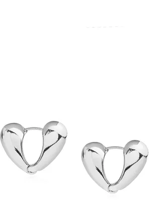 Kazo Silver-Plated Contemporary Studded Earrings