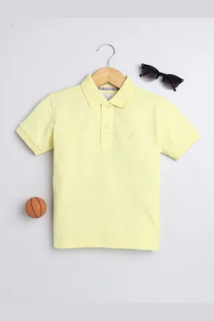 BAESD Boys Solid Polo Collar T-shirt