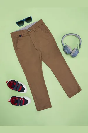 Pantaloons Boys Slim Fit Cotton Regular Trousers